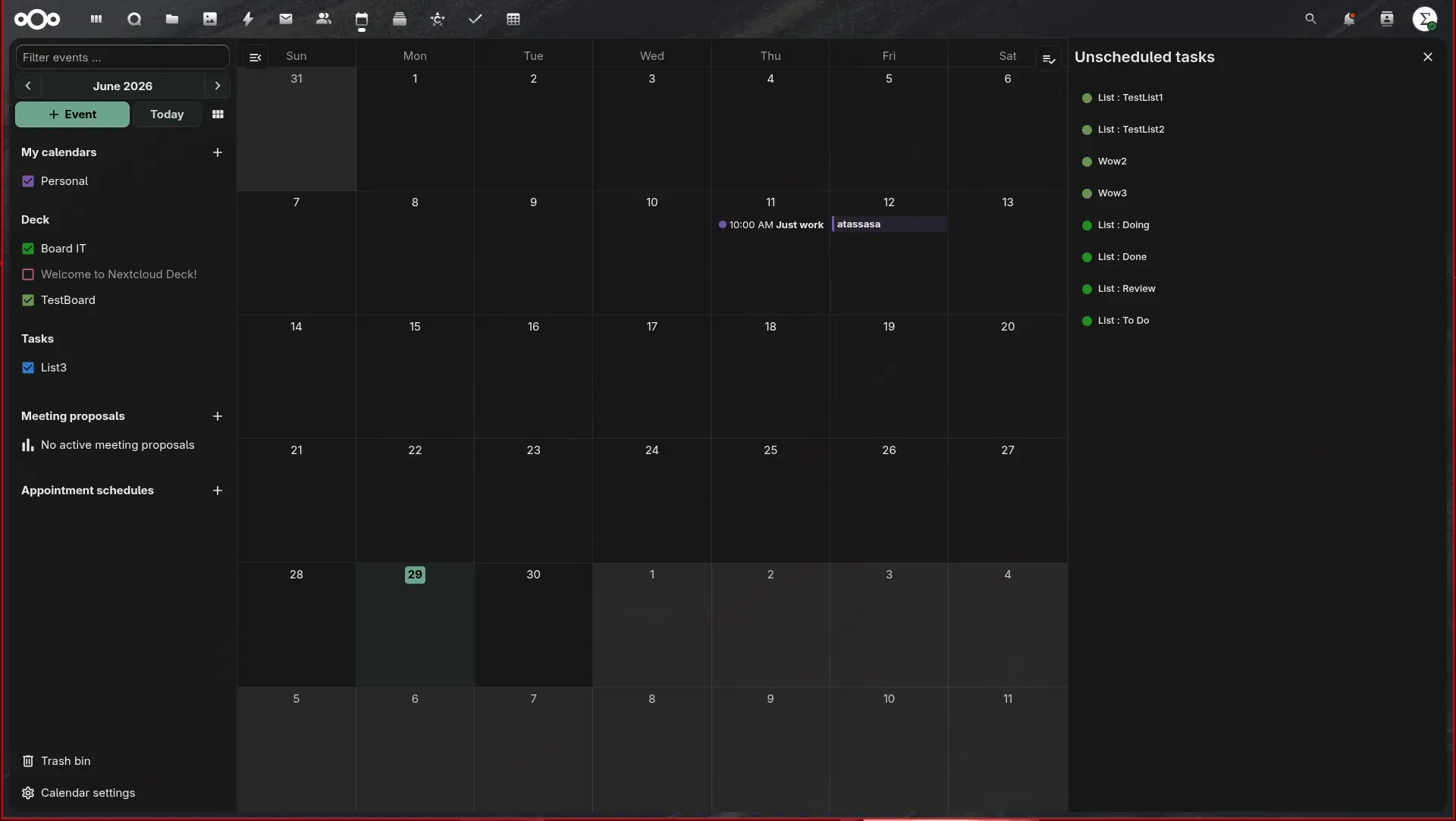 Calendar
